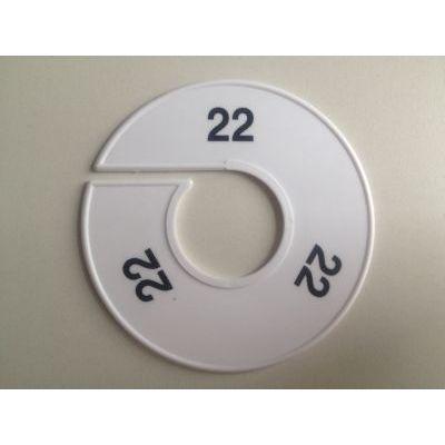 Maatring 11cm wit/zwart 22