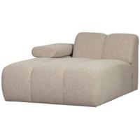 Woood Mojo chaise longue bank arm links bouclé Beige Melange - thumbnail