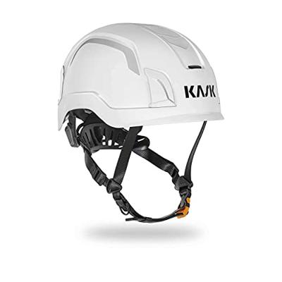 KASK ZENITH X HI VIZ veiligheidshelm - met draaiknop - en hoofd/kinband - wit