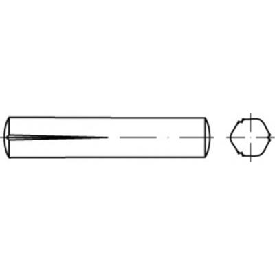 TOOLCRAFT TO-5438835 Conische kerfpaspen 8 mm Staal 100 stuk(s)