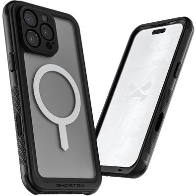 Ghostek Nautical Waterproof MagSafe Case + Belt Swivel Holster Apple iPhone 16 Pro Max Clear