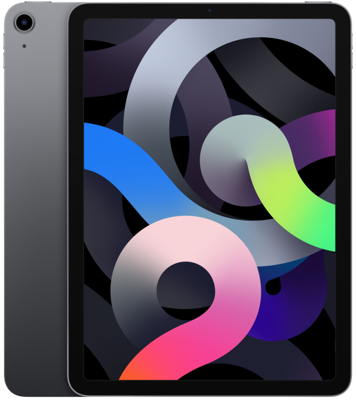 Refurbished iPad Air 4 64 GB Space Gray Licht gebruikt