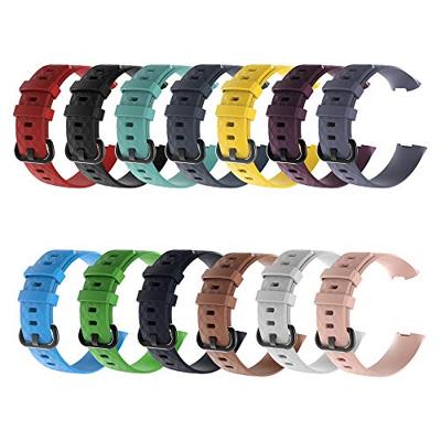 Fitbit Charge 3 & 4 siliconen diamant pattern bandje - Maat: Small - Donker paars - thumbnail