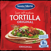 Santa Maria Tortilla Wraps Medium 8 Stuks 320 g bij Jumbo - thumbnail