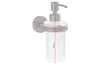 tesa MOON GREY 40584-00000-00 Zeepdispenser 200 ml Grijs (mat), Glas gesatineerd - thumbnail