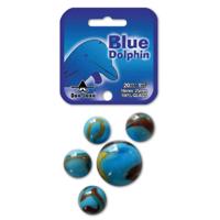 Don Juan Blue Dolphin Knikkers 21 Stuks 16+25 mm - thumbnail