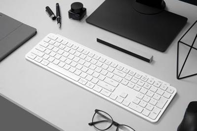 Keychron B6 Pro Ultra-Slim toetsenbord wit - thumbnail