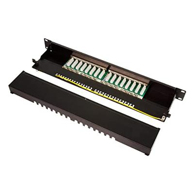 LogiLink NP0076 16 poorten Patchpaneel 483 mm (19) CAT 6A 1 HE Zwart LogiLink NP0076 16 poorten Patchpaneel 483 mm (19) CAT 6A 1 HE Zwart