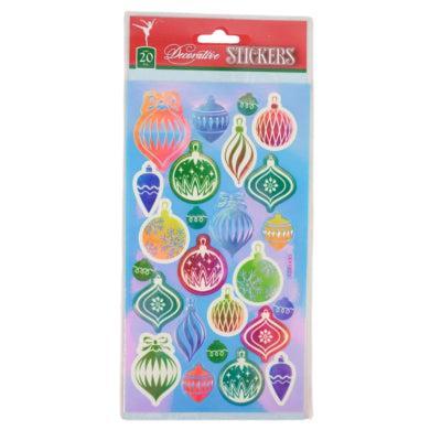 Stickers Kerstballen 20 stuks | 48 stuks