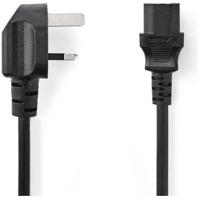 Voedingskabel | Stekker Type G (VK) - IEC-320-C13 | 5,0 m | Zwart - thumbnail