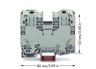 WAGO 285-135 Doorgangsklem 16 mm Spanveer Toewijzing: L Grijs 1 stuk(s) Piece WAGO 285-135 Doorgangsklem 16 mm Spanveer Toewijzing: L Grijs 1 stuk(s) Piece