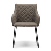 Rivièra Maison Eetkamerstoel 'Frisco Drive' Belgium Weave, kleur Dark Taupe - thumbnail