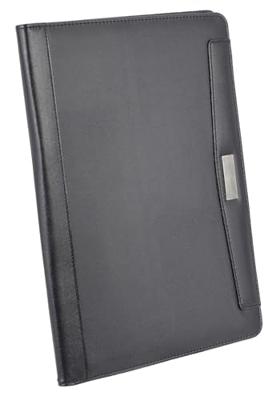 Juscha JU-96086-1 Schrijfmap Alassio Mares A4 Zwart Imitatieleer