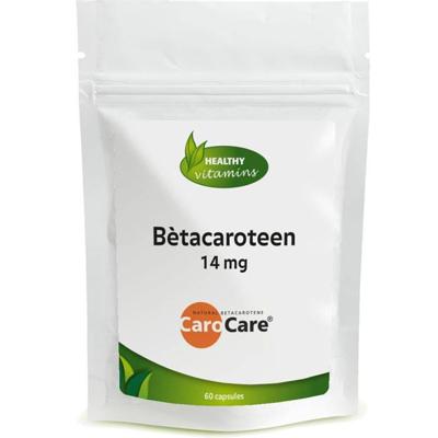 Bètacaroteen 14 mg | 60 vegan capsules | Bruiningscapsules | Vitaminesperpost.nl