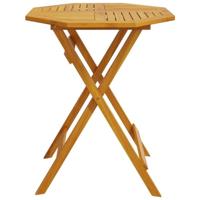 Tuintafel inklapbaar Ø60x75 cm massief acaciahout - thumbnail