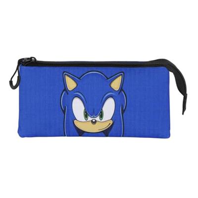 Sonic - The Hedgehog Triple Pencil case SEGA Sight Blue