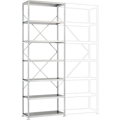 Manuflex RP1622.7035 Magazijnstelling basismodule (b x h x d) 1030 x 3000 x 400 mm Staalbodem Manuflex RP1622.7035 Magazijnstelling basismodule (b x h x d) 1030 x 3000 x 400 mm Staalbodem