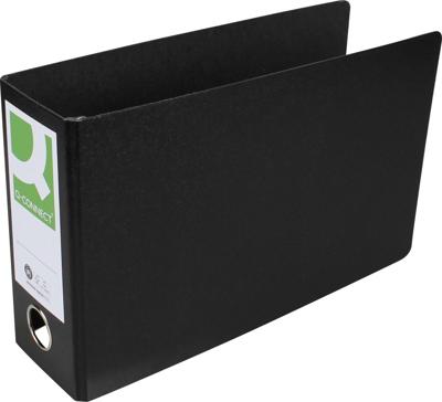Q-CONNECT ordner, voor ft A5, uit karton, liggend, rug van 8 cm, zwart Q-CONNECT ordner, voor ft A5, uit karton, liggend, rug van 8 cm, zwart