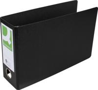 Q-CONNECT ordner, voor ft A5, uit karton, liggend, rug van 8 cm, zwart - thumbnail