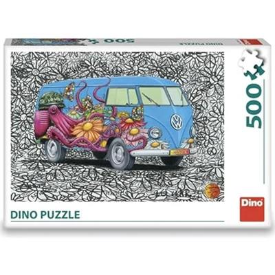 DinoToys Dino puzzel - hippies vw bus - 500 stukjes