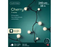 Kerstverlichting Cherry 240 LED 18m Zwart WW - thumbnail