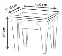 EDA 13925 G.ANT Hoogbeet „MAX” antraciet 75,6x55,6x68cm, 85 L 1 stuk(s) - thumbnail
