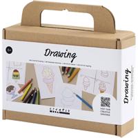 Creativ Company Mini hobbyset tekenen , zoetigheden, 1 doos - thumbnail