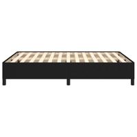 Bedframe zonder matras stof zwart 140x200 cm - thumbnail