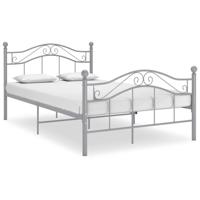 Bedframe metaal grijs 120x200 cm - thumbnail