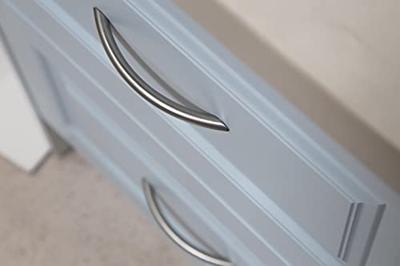 Handvat Rei 153 Nikkel Gesatineerd 11,1 x 0,9 x 2,6 cm Zilverkleurig Metaal 4 Onderdelen 96 mm