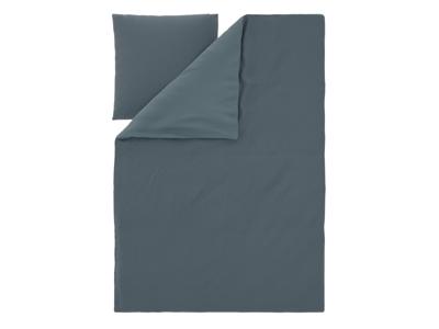 LIVARNO Satijnen dekbedovertrek 140 x 200 cm (Marineblauw)