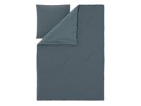 LIVARNO Satijnen dekbedovertrek 140 x 200 cm (Marineblauw) - thumbnail