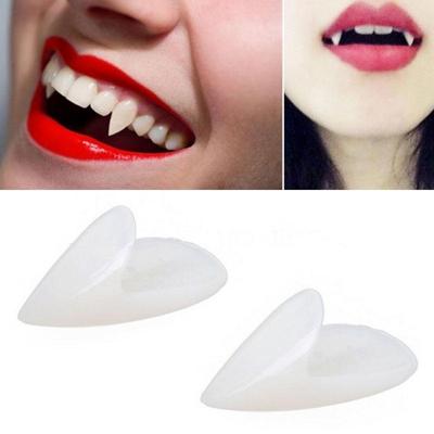 1 paar 17mm Halloween Party dentures Props vampier Zombie duivel tanden