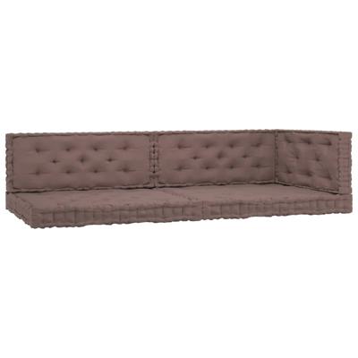 vidaXL Palletvloerkussens 5 st katoen taupe vidaXL Palletvloerkussens 5 st katoen taupe