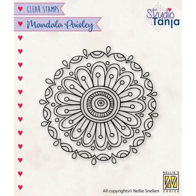 Nellie's Choice • mandala's paisley clear stempel motive flower-2