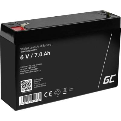 Green Cell AGM12 industrieel oplaadbare batterij/accu Sealed Lead Acid (VRLA) 7000 mAh 6 V