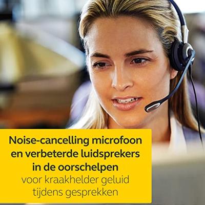 Jabra Biz 2400 II USB-A CC UC On-Ear Mono Headset - Unified Communications Geoptimaliseerde Noise-Cancelling Kabel-hoofdtelefoon met HD Voice en programmeerbare bedieningseenheid