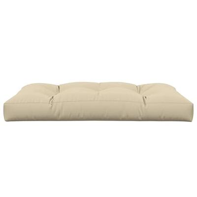 VidaXL Palletkussen 120x80x12 cm stof beige