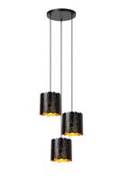 Lucide ALMELO - Hanglamp - 3xE27 - Zwart - thumbnail