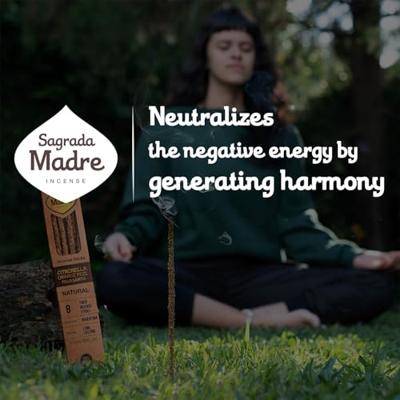 Sagrada Madre Natuurlijke Wierook Citronella, Orange & Palo Santo