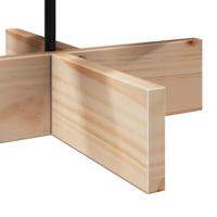 Kerstdecoratie kerstboom 80 cm massief grenenhout - thumbnail