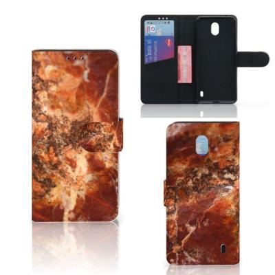 Nokia 1 Plus | Bookcase | Marmer Bruin