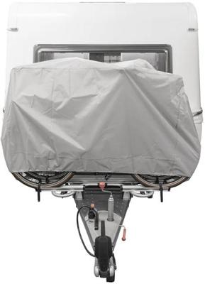 Proplus xl fietshoes - 210d oxford ripstop - lichtgrijs - 2 fietsen - e-bikes