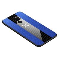 Voor Huawei mate 20 XINLI stiksels doek Textue schokbestendig TPU beschermhoes (blauw) - thumbnail