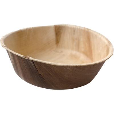 Kom | rond | palmblad | Ø16cm | 650ml | naturel | 100 stuks