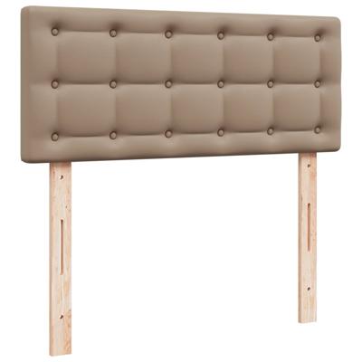 Boxspring met matras kunstleer cappuccinokleurig 180x200 cm - thumbnail