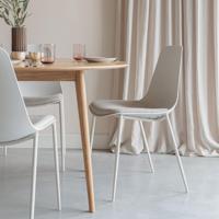 ZILT Eetkamerstoel 'Ismael' kleur Wit - thumbnail