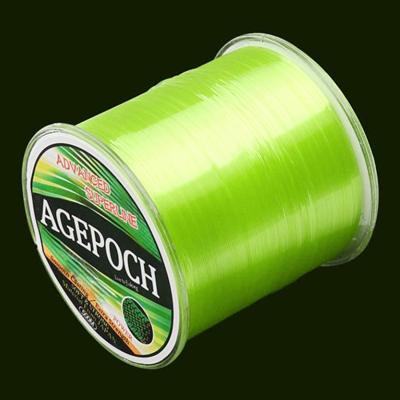 5.0# 0 37 mm 13 5 kg spanning 500m Extra sterk ingevoerde ruwe zijde Nylon vislijn (geel gras)