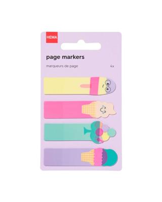 HEMA Paginamarkers Ijsjes - 4 Stuks