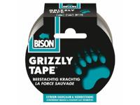 Bison Grizzly tape zilver rol 10mx5cm - thumbnail